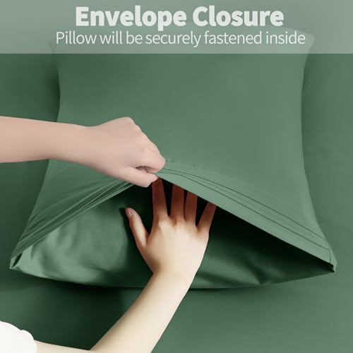 Horbaunal Microfiber Pillowcases Standard Size, 2 Pack - Image 5