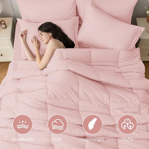 JOLLYVOGUE California King Comforter Set, Ultra-Soft Bed in a Bag Cal King Size - Image 2