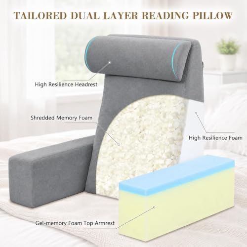 Reading Pillow for Sitting Up in Bed Backrest Pillow - Image 2