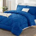 CozyLux Queen Comforter Set 88"x88" Classic Blue by CozyLux