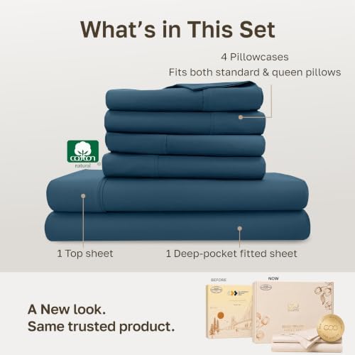 California Design Den 100% Cotton Sateen Queen Size Sheets - Image 3