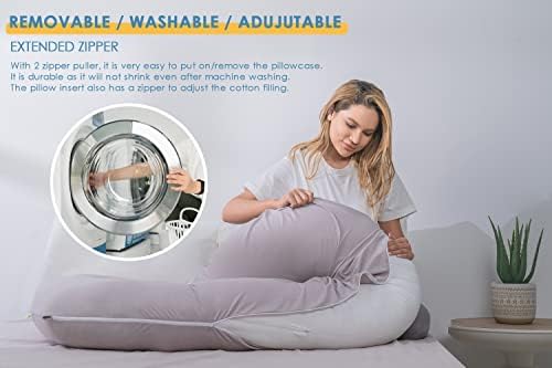 INSEN Cooling Pregnancy Pillow, Maternity Pillow - Image 6