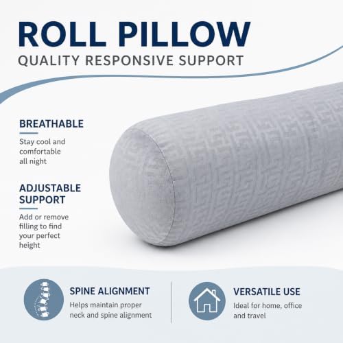 Neck Roll Pillow, Cervical Neck Pillow Bolster Pillow - Image 2