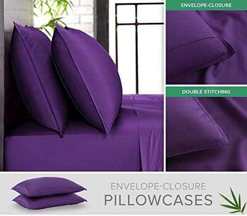 Pure Bamboo King Sheets, Genuine 100% Organic Viscose Derived from Bamboo Bed - Image 3