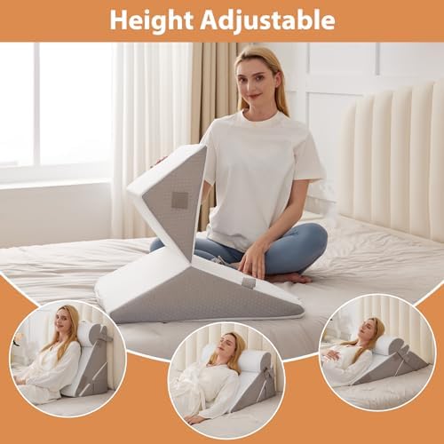 BIEEZZK Wedge Pillow Set for After Surgery, Wedge Pillow for Acid Reflux - Image 6