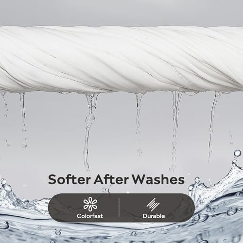 JELLYMONI 100% Washed Cotton Pillowcases, Envelope Closure 1-Pack - Image 5