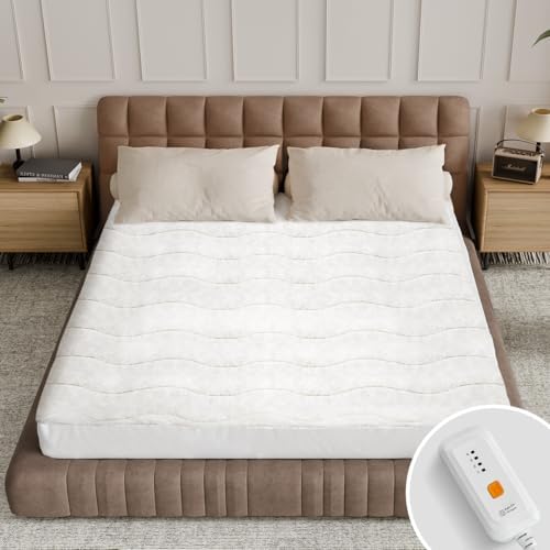 Templewet Heated Mattress Pad Twin Size, Bed Warmer Pad, Machine Washable by Templewet