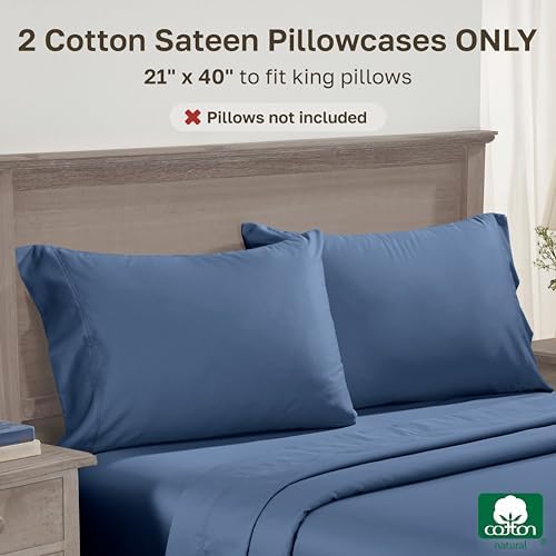CALIFORNIA DESIGN DEN Luxuriously Soft Hotel Quality 600 Thread Count, 100% - Image 3