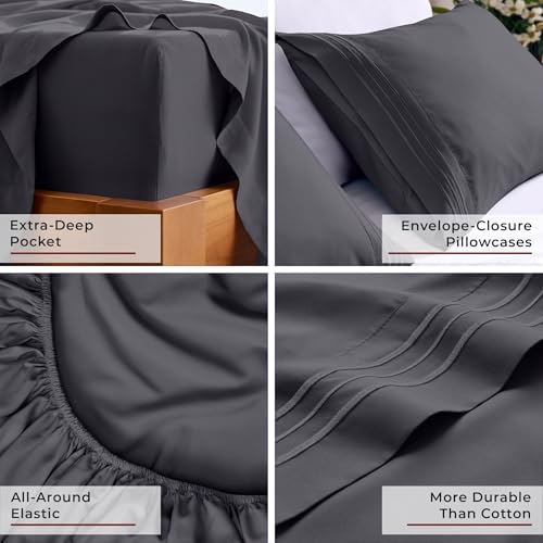 Mellanni Iconic 5-Piece, Ultra Soft Sheet Set - Image 6