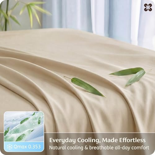 Bedsure PureWoven 100% Rayon Derived from Bamboo, Queen Sheets, 4 Pieces - Image 4