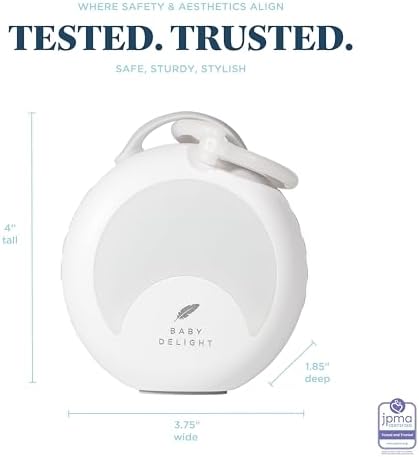 Baby Delight Dewdrop White Noise Sound Machine | Portable Travel Nightlight | - Image 3