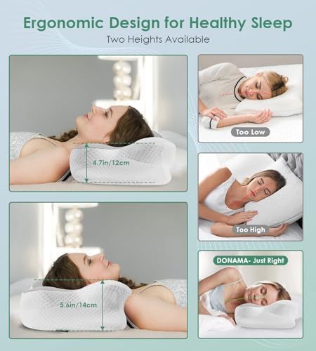 DONAMA Cervical Pillow Ergonomic Memory Foam Pillow - Image 4