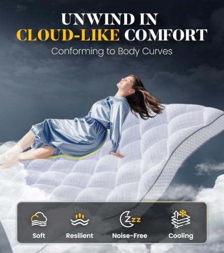 3 Inch Ultra-Fluffy Memory Foam Mattress Topper Queen - Image 3