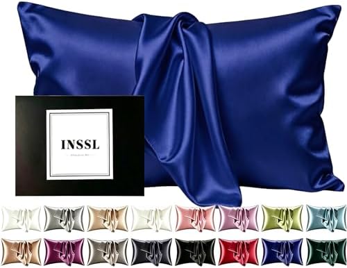 INSSL Silk Pillowcase for Women, Mulberry Silk Pillowcase for Hair and Skin and by Home