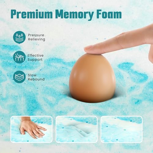 Mattress Toppers Memory Foam Cooling Gel Infused - Image 3