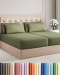 Split King 7 Piece Bed Sheet Set by CGKUnlimited