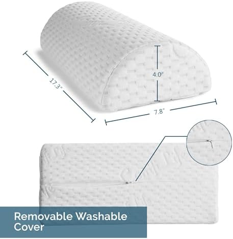ComfiLife Knee Pillow for Back Sleeping – 100% Memory Foam Bolster Pillow for - Image 6