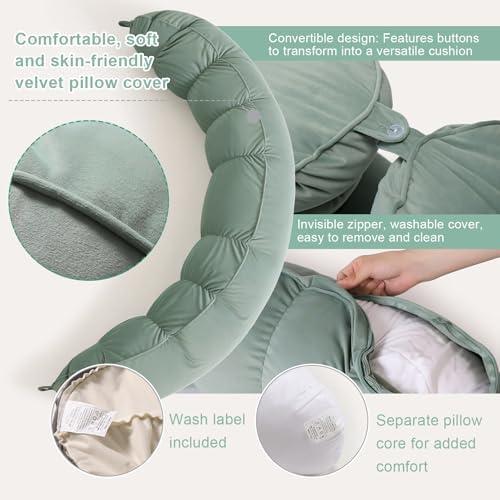Peallow – Long Round Body Pillow - Image 4