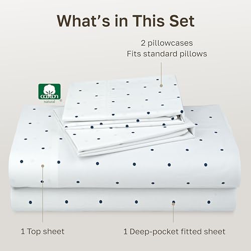 California Design Den 100% Cotton Sateen Hotel Sheets Full Size Set - Image 4
