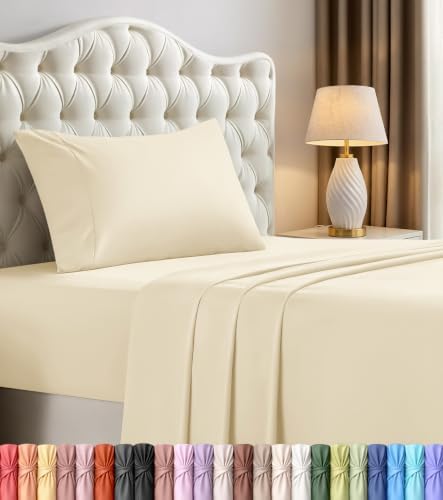 Twin Sheets Set, 3 Pieces 16" Deep Pocket Hotel Luxury Bed Sheets by UTOPIABEDDING