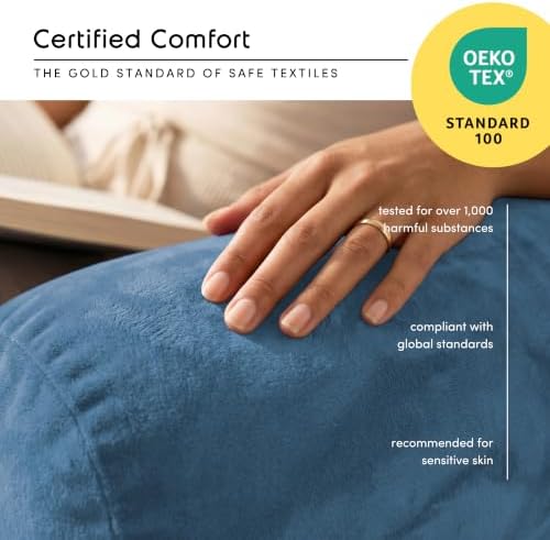 Nestl Reading Pillow for Bed, Back Pillow for Sitting Up in Bed - Image 5