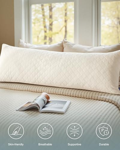 YZ HOME Long Body Pillow for Adults, Firm Body Pillow Shredded Memory Foam - Image 2