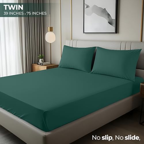 Twin Fitted Sheet, Ultra Soft Fits Up to 15 Inch Deep Pocket - Image 2