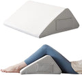 Ruqmuis Knee Pillow for Back Sleeping, 8” Knee Wedge Pillow to Elevate Knee by Ruqmuis