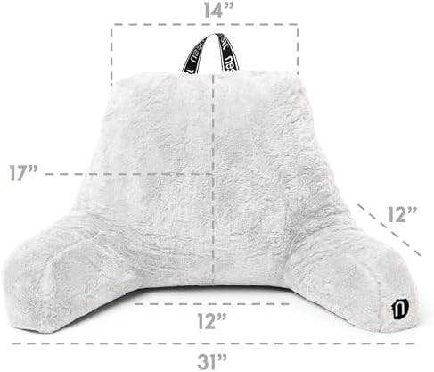 Nestl Fur Reading Pillow, Stylish Back Pillow - Image 3