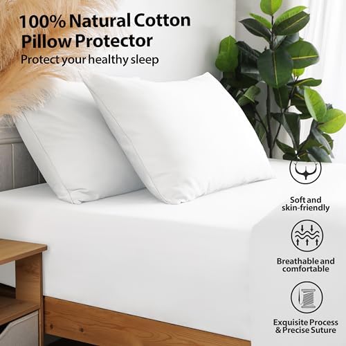 100% Cotton Zippered Body Pillow Protectors 1 Pack - Image 7