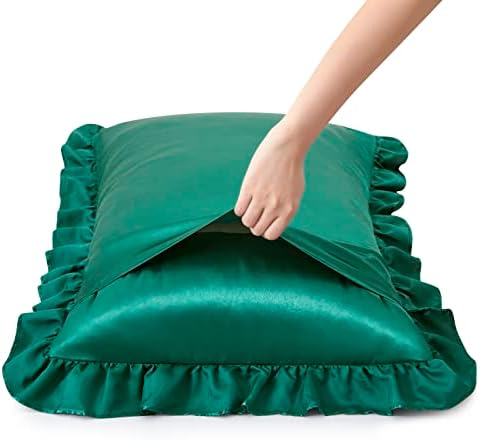 Silky Satin Ruffled Pillow Cases - Image 3