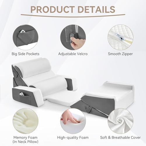 Yojoker 9PCS Orthopedic Bed Wedge Pillow Set - Image 3