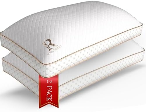 Royal Therapy 2-Pack King Memory Foam Pillow, Adjustable Shredded Odor-Free by ROYALTHERAPY