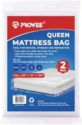 2 PK Queen Mattress Bags for Moving Storage, Mattress Bag for Disposal by PROWEE