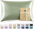 Bedsure Satin Pillowcase with Zipper, Similar to Silk Pillow Cases 2 Pack by BEDSURE