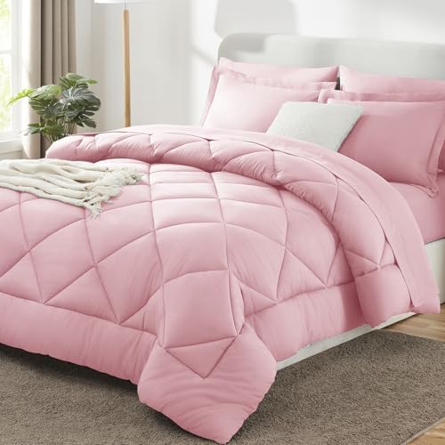CozyLux King Comforter Set 102"x90" Pink by CozyLux