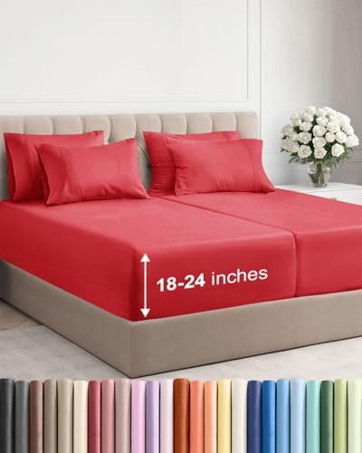 Extra Deep Split King Sheet Set by CGKUnlimited
