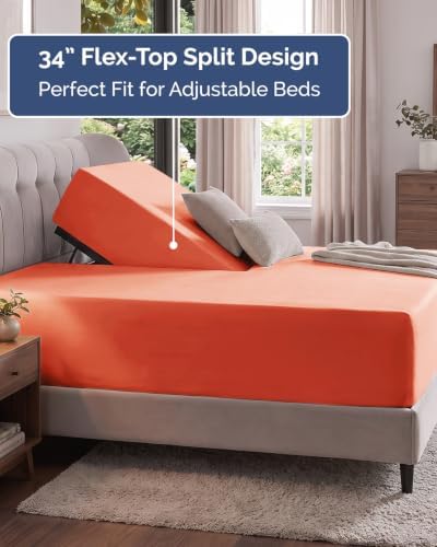 CGK Linens Extra Deep Flex Top Split Head King Fitted Sheet Only - Image 3