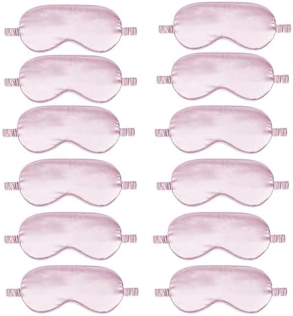 12PACK Silky Sleep Masks Satin Eye Mask Silk Eyes Cover by WJingYiJia