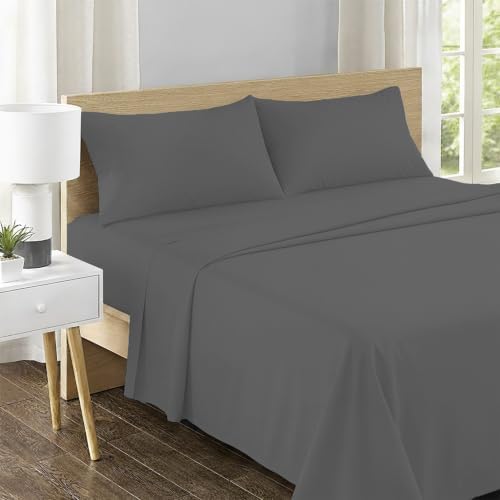 Feather & Stitch 100% Cotton Sateen 500 TC King Size Bed Sheet Set - Image 2