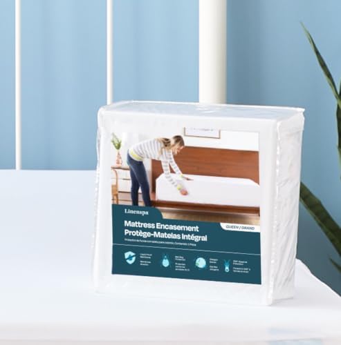 Linenspa Encasement Waterproof Mattress Protector — Zippered 360° by Linenspa