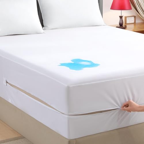 Zippered Mattress Encasement Full, Waterproof Zipper Mattress Protector by JamRest