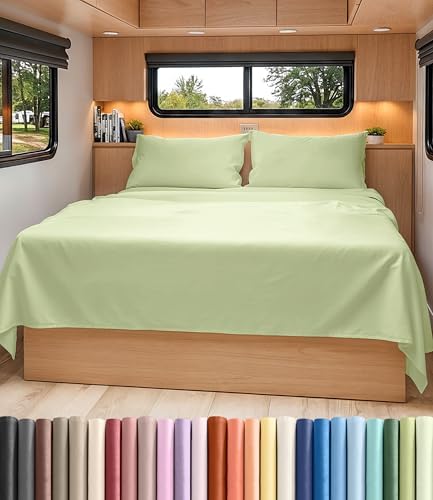 Short Queen Size 4 Piece Bed Sheet Set by CGKUnlimited