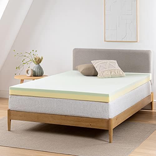Zinus Green Tea Memory Foam Mattress Toppers, Short Queen - Image 2