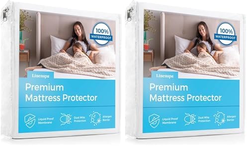 Linenspa Waterproof Mattress Protector — 2-Pack by Linenspa