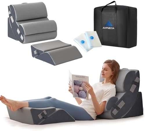 Ahpmeoa 6PCS Wedge Pillow Set for After Surgery, Sit Up Pillow by Ahpmeoa