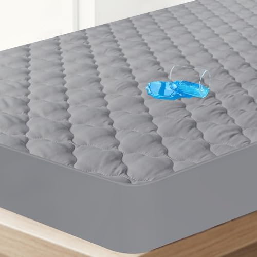 King Mattress Protector Pad Waterproof, Cooling King Size Mattresses Cover - Image 2