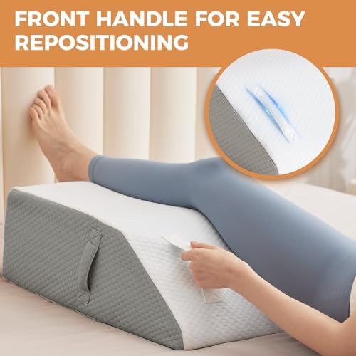 BIEEZZK Leg Elevation Pillow Blood Circulation, 23.6×16.8×8in - Image 2
