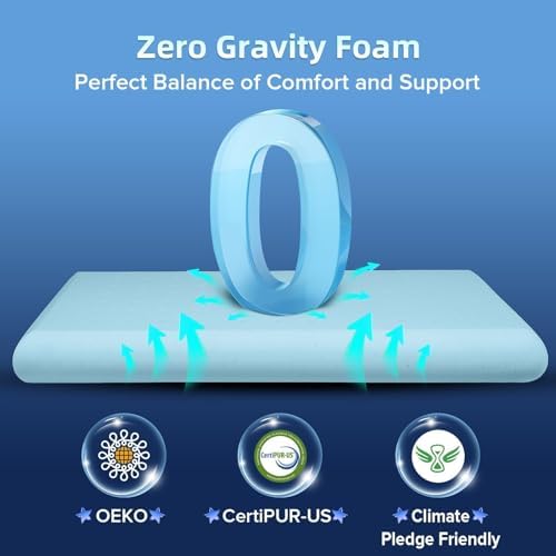 Ultra Thin Flat Pillows for Sleeping, Cooling Slim Memory Foam Pillow 3.25 in - Image 5