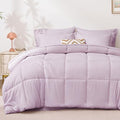 Love's cabin King Size Comforter Set Light Purple, 7 Pieces King Bed in a Bag by Lovescabin